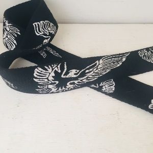 Canvas belt 35 inches eagle black